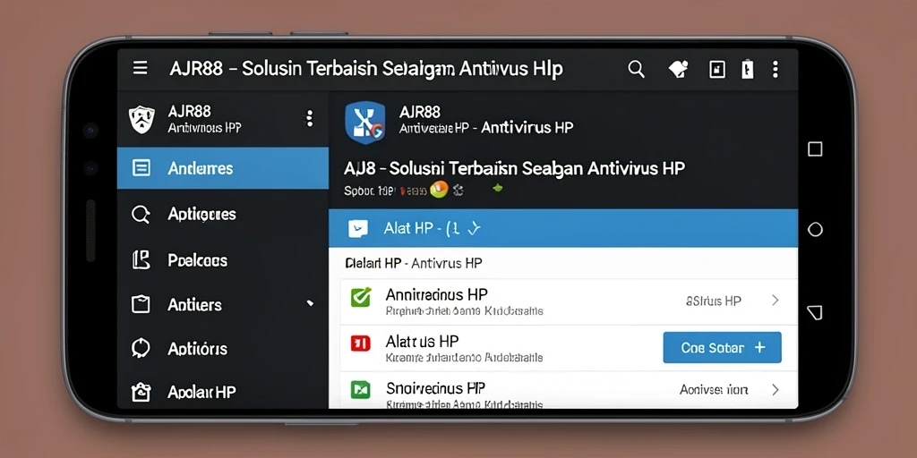 Antarmuka pengguna AJR88 yang intuitif dan mudah digunakan.