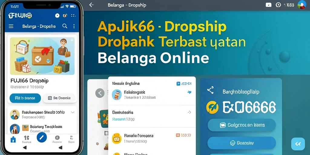 Tampilan dan antarmuka aplikasi FUJI66 yang menarik untuk penggunaan Dropship.