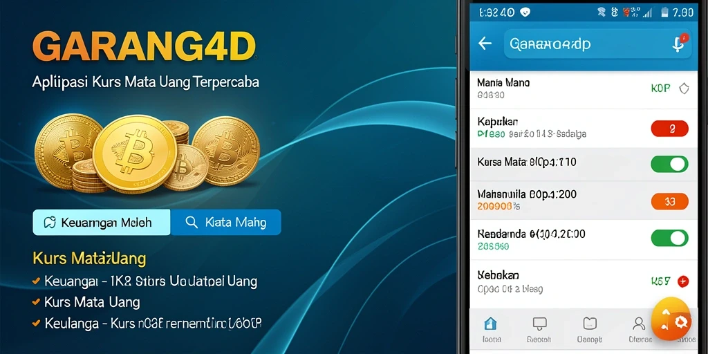 Antarmuka GARANG4D yang sederhana dan fungsional untuk Kurs Mata Uang.