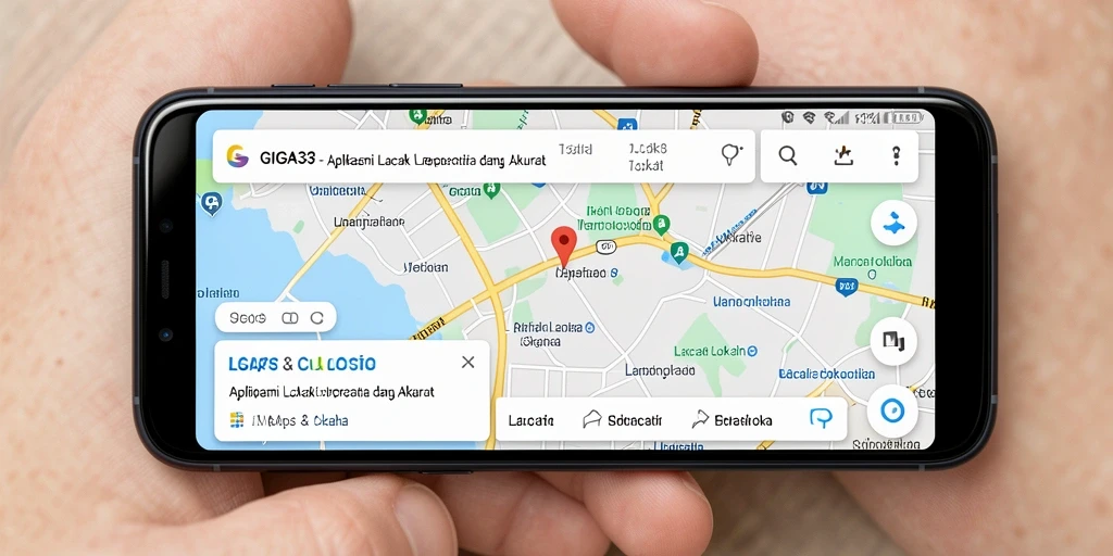 Tampilan antarmuka GIGA33 menunjukkan fungsi Lacak Lokasi dengan jelas dan efisien.