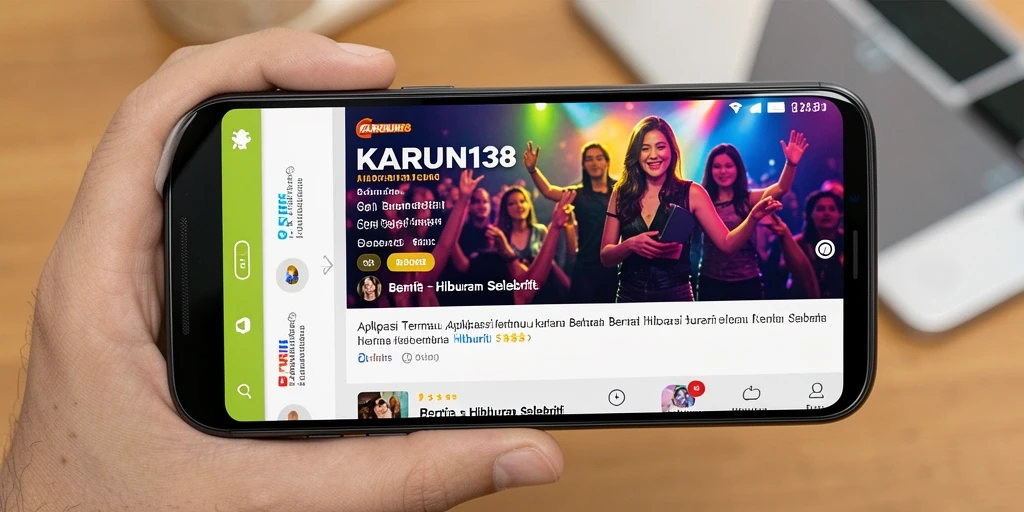 Antarmuka aplikasi KARUN138 yang menarik dan informatif.