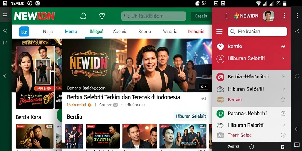 Tampilan antarmuka NEWIDN yang menarik dan informatif.