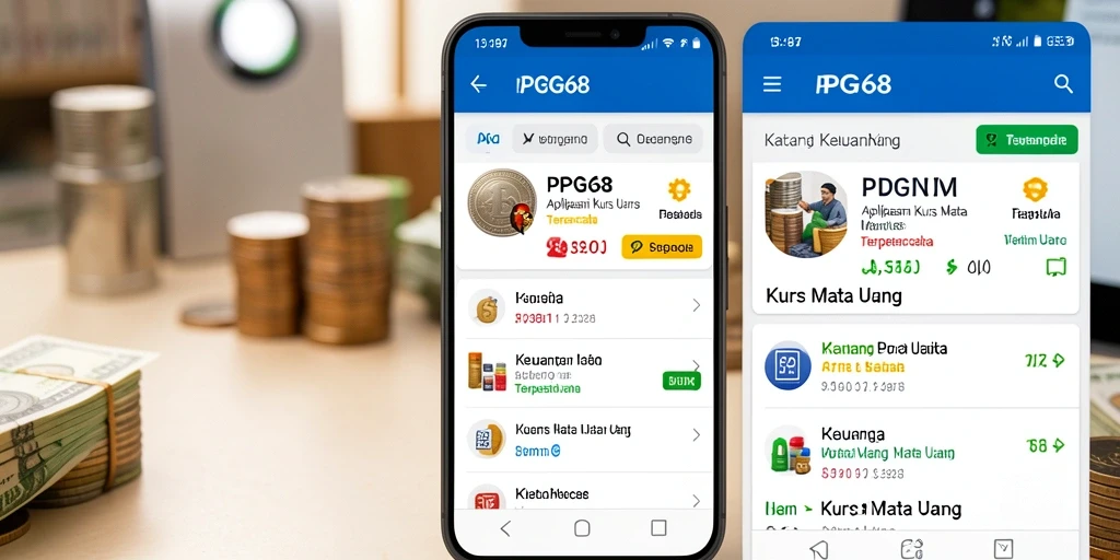 Antarmuka PGG68 menampilkan grafik nilai tukar mata uang yang interaktif.