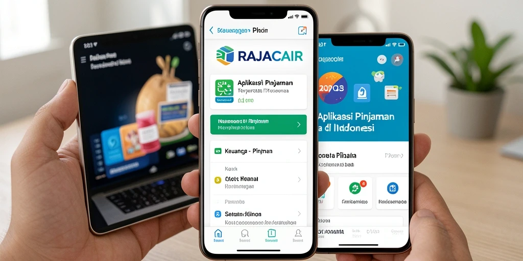 Antarmuka RAJACAIR yang sederhana dan fungsional untuk aplikasi Pinjaman.